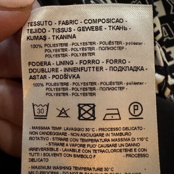 Armani Exchange Midi Dress A|X Women's Logo T Shirt Dress Size 2 EUC Long Black - Picture 15 of 16